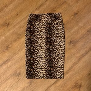 Leopard Cheetah Animal Print Stretchy Pencil Skirt